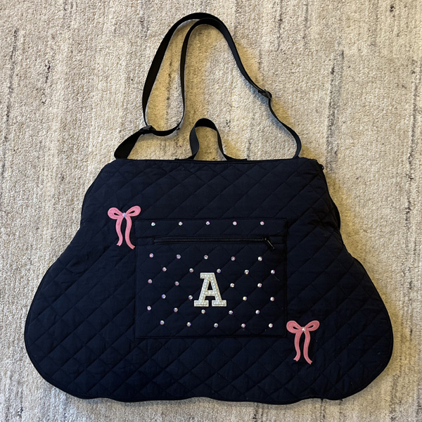 Feis Dress Accented Standard Black Dance Bag