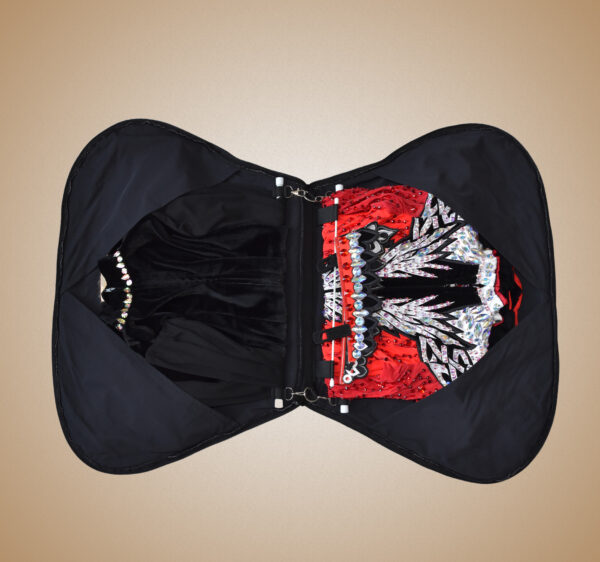 Feis Dress bag with two hangars and dresses