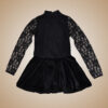 One piece velvet skirt lace top Irish dance dress