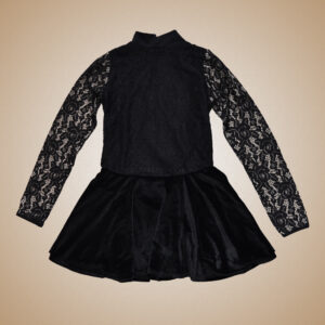 One piece velvet skirt lace top Irish dance dress