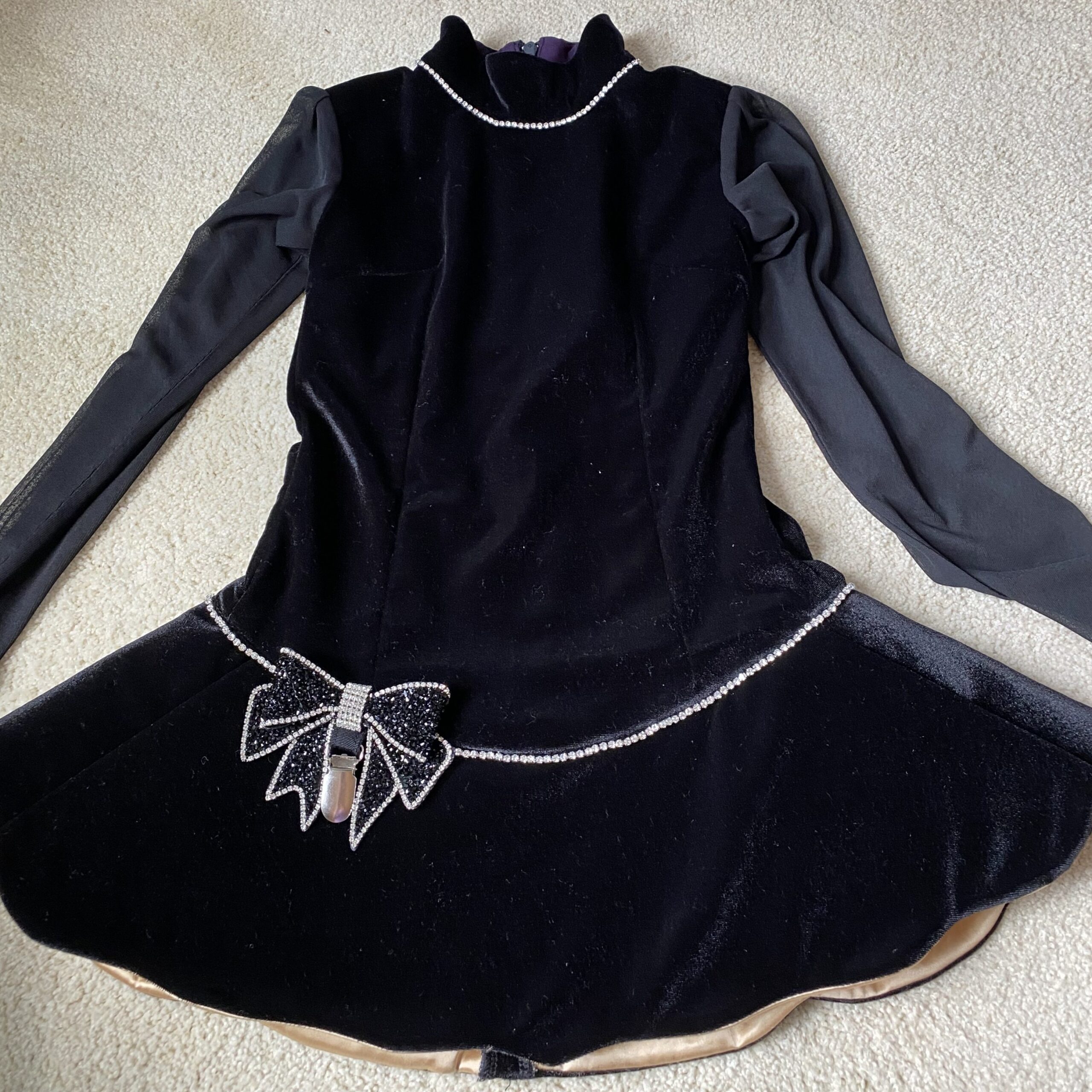 Customer Accented Feis Dress Velvet Irish Dance Dress
